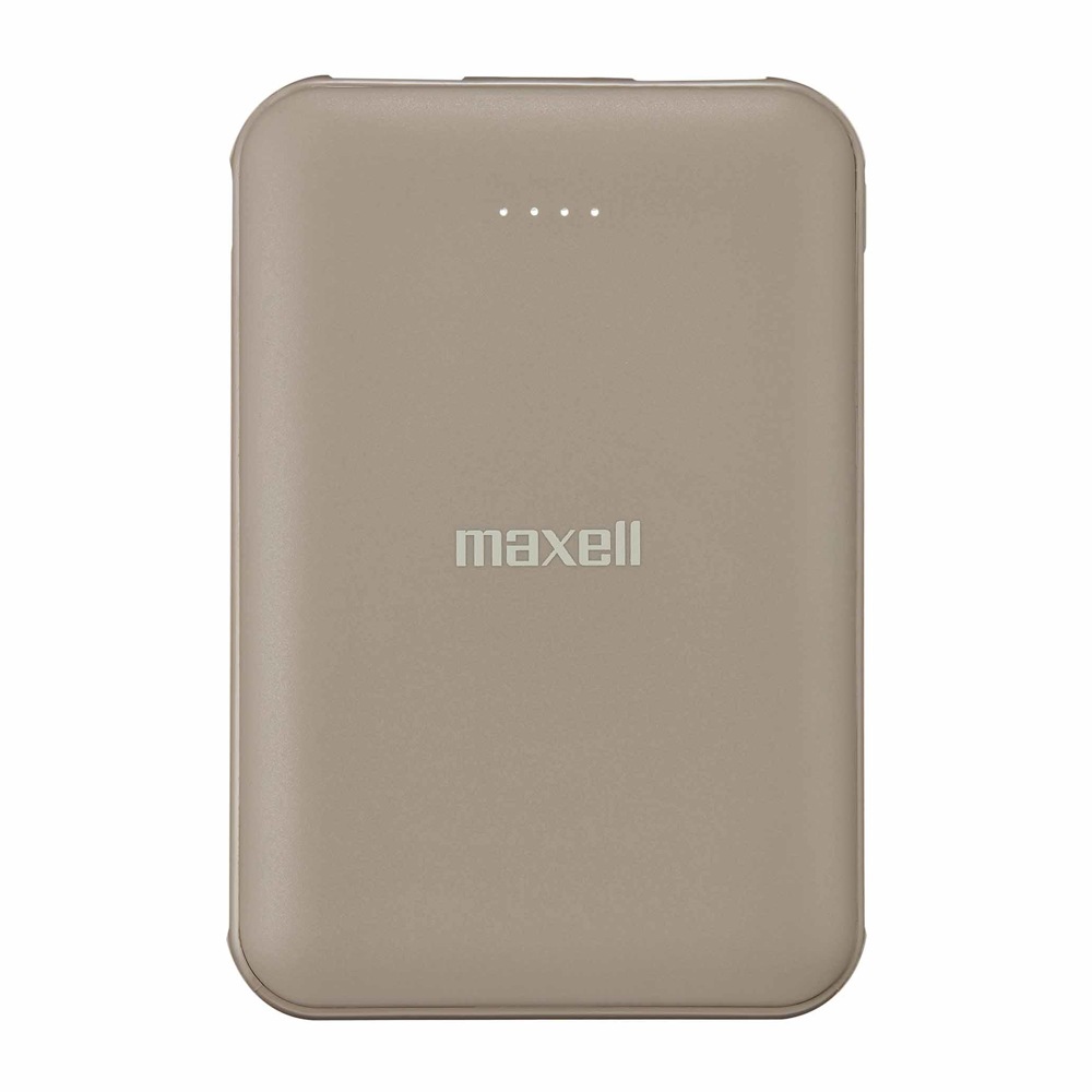 マクセル Maxell USB Type-C対応モバイルバッテリー 5000mAh 薄型コンパクト ベージュ MPC-CE5000BE