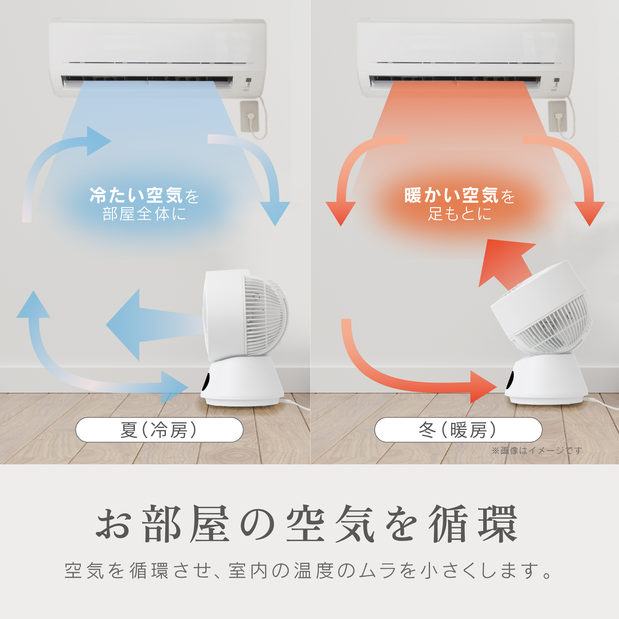  ゼピール DCサーキュレーター ZSL-D4DC-W
