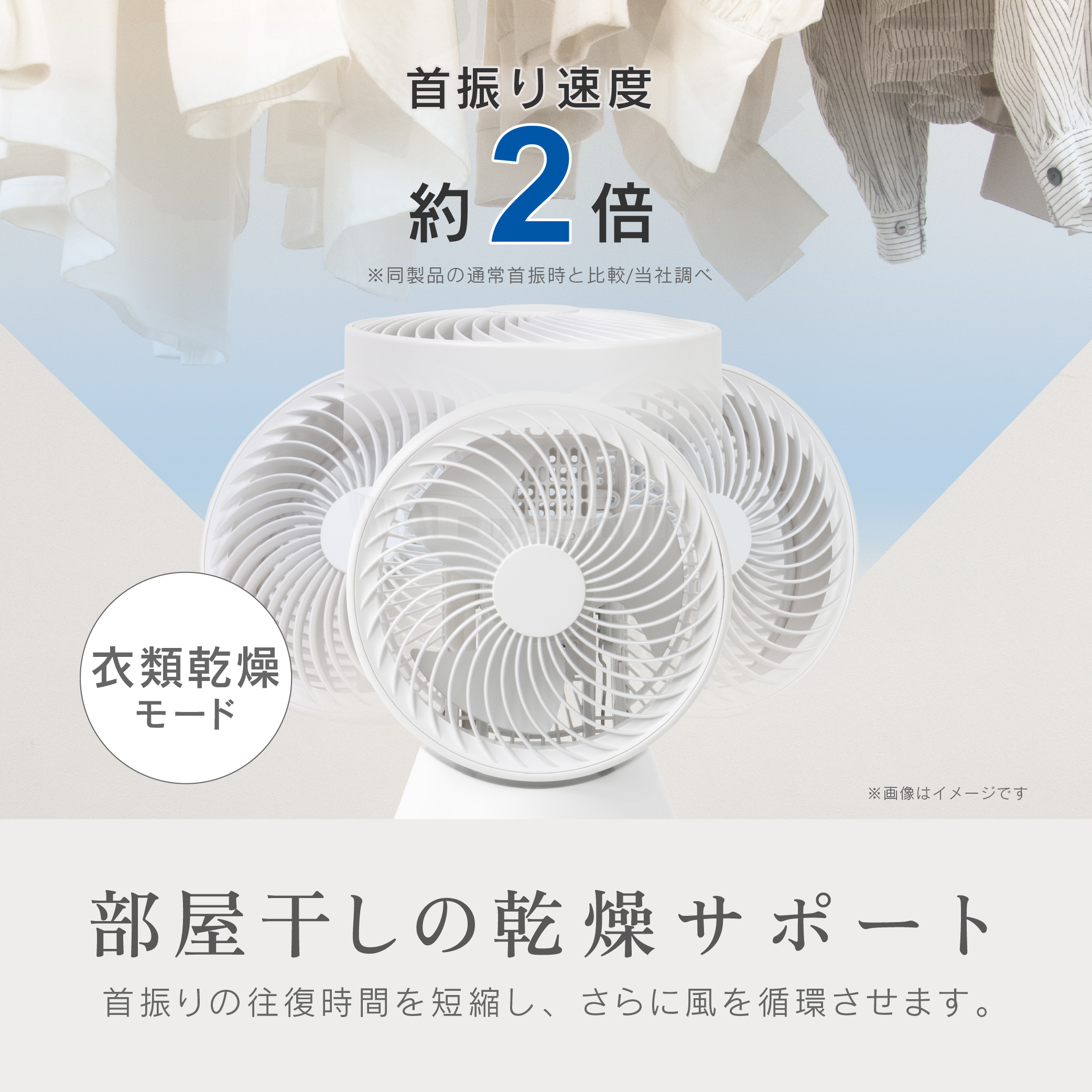 ゼピール 360度　DCリモコンサーキュレーター ZSL-D4DFC-W