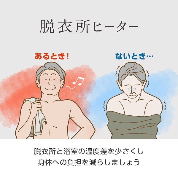 ゼピール 人感センサー付 脱衣所ヒーター DWC-A120N-WH