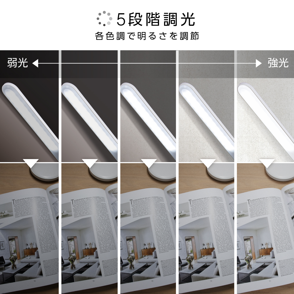 ZEPEAL(ゼピール) LEDスタンドライト(デジタル表示付) ZLT-20B-W