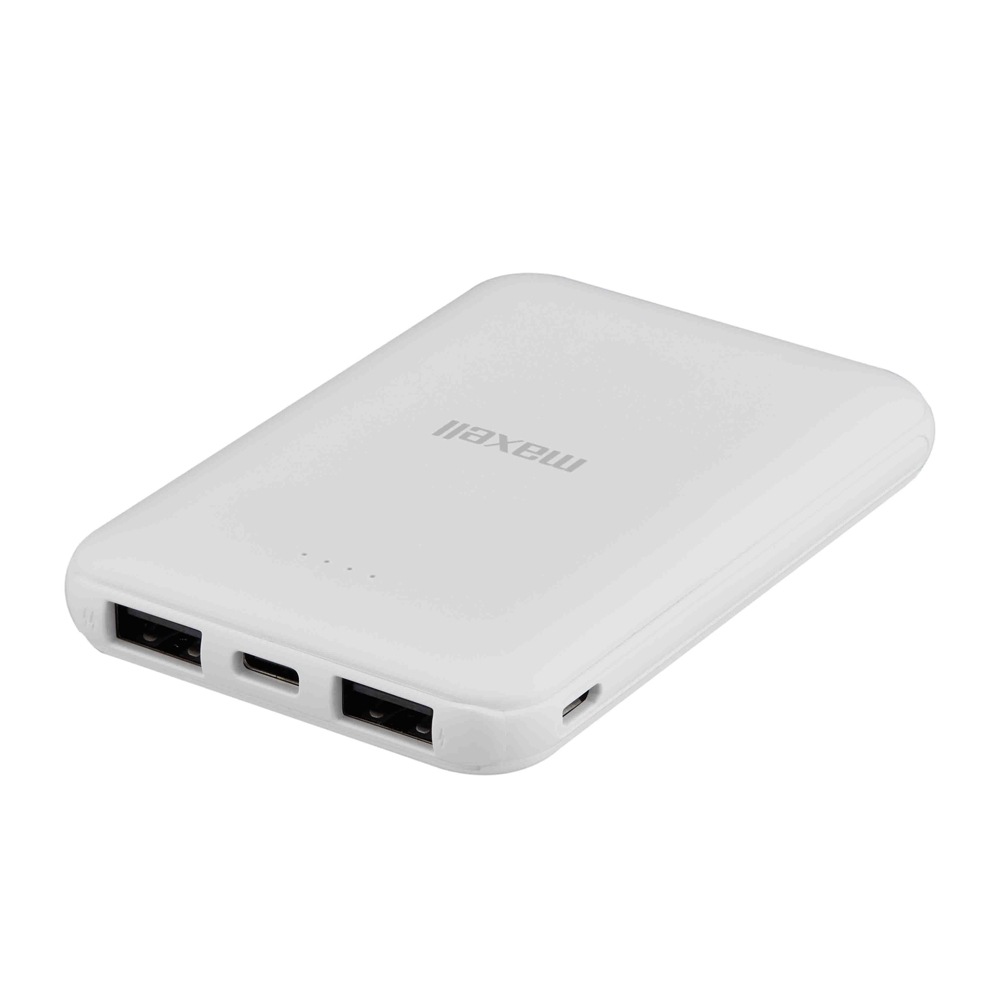 マクセル Maxell USB Type-C対応モバイルバッテリー 5000mAh 薄型コンパクト ホワイト MPC-CE5000WH
