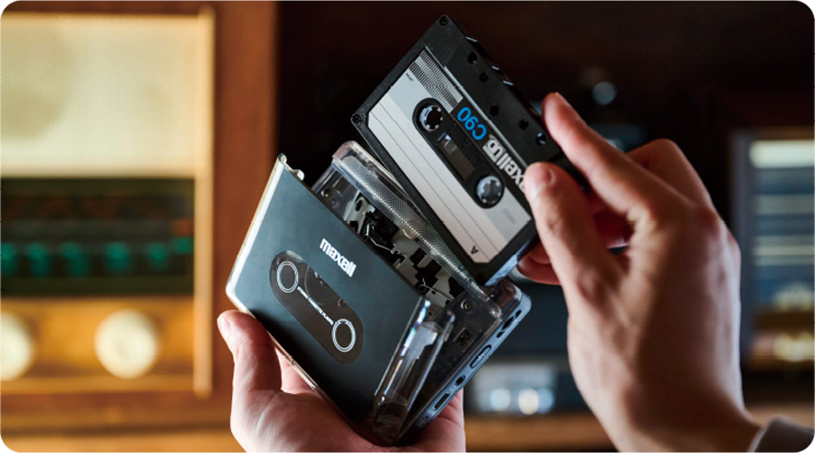 マクセル ポータブルカセットプレイヤーMXCP-P100-WH