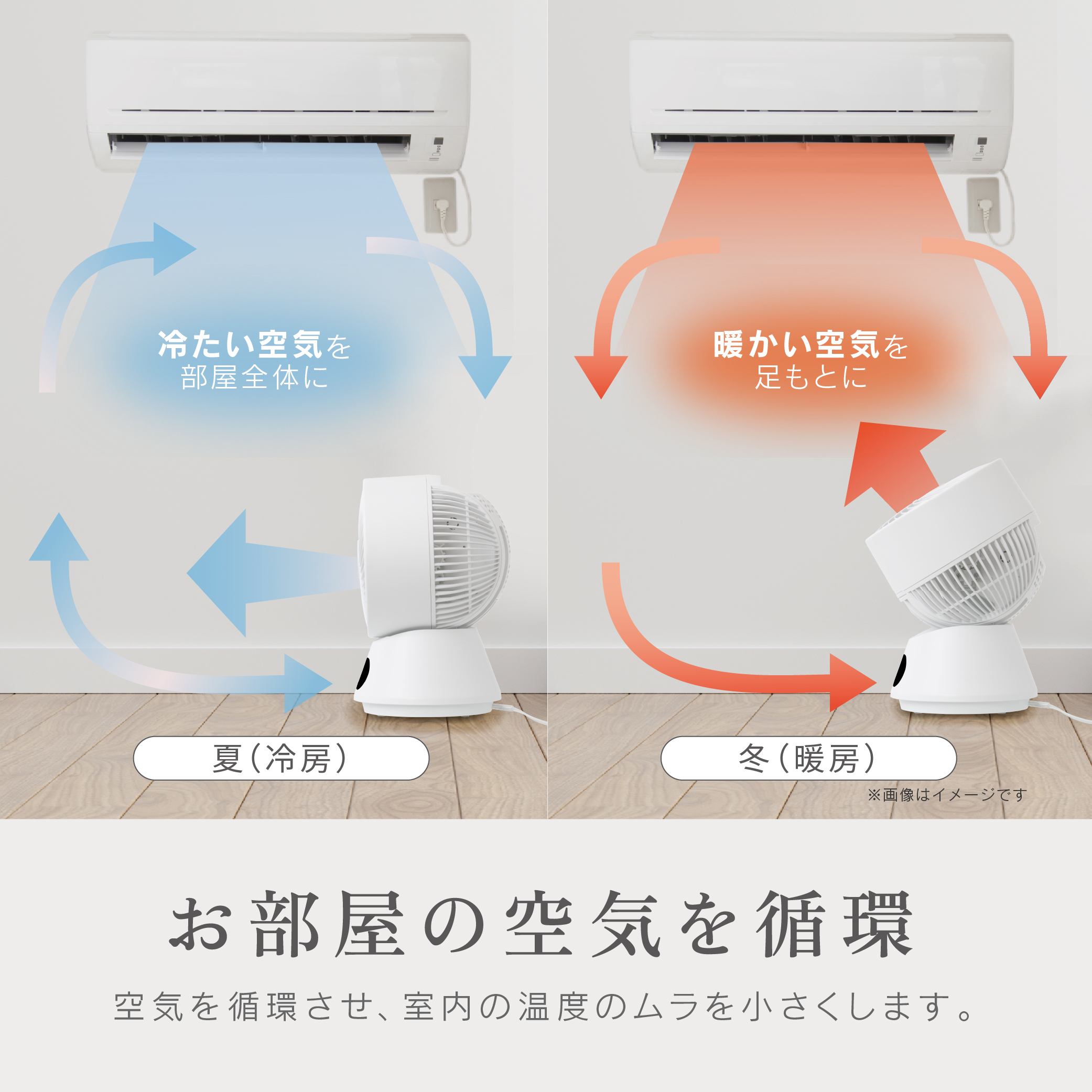 ゼピール 360度　DCリモコンサーキュレーター ZSL-D4DFC-W