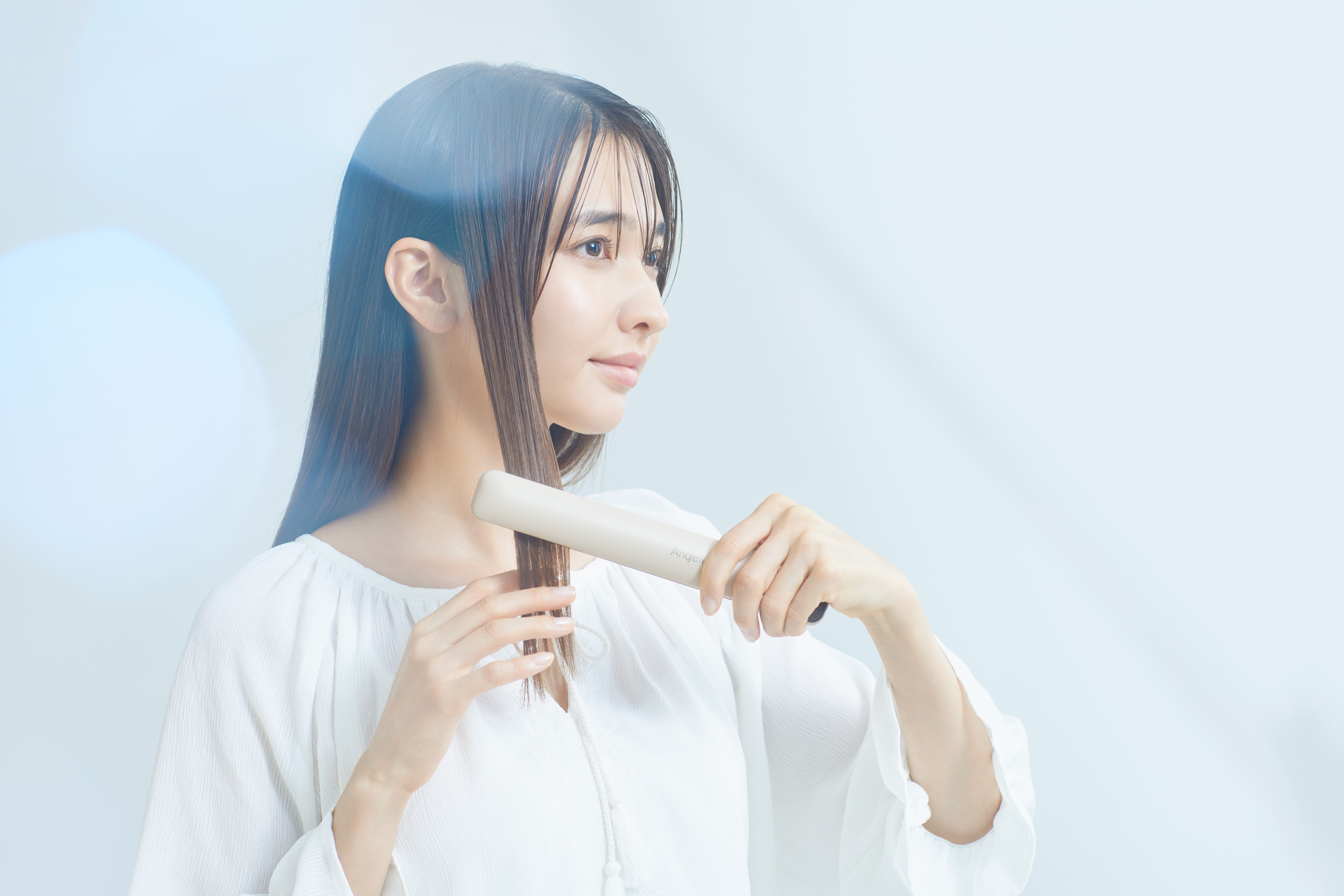 マクセル Angelique コードレスモバイルヘアアイロン MXHI-500-GY