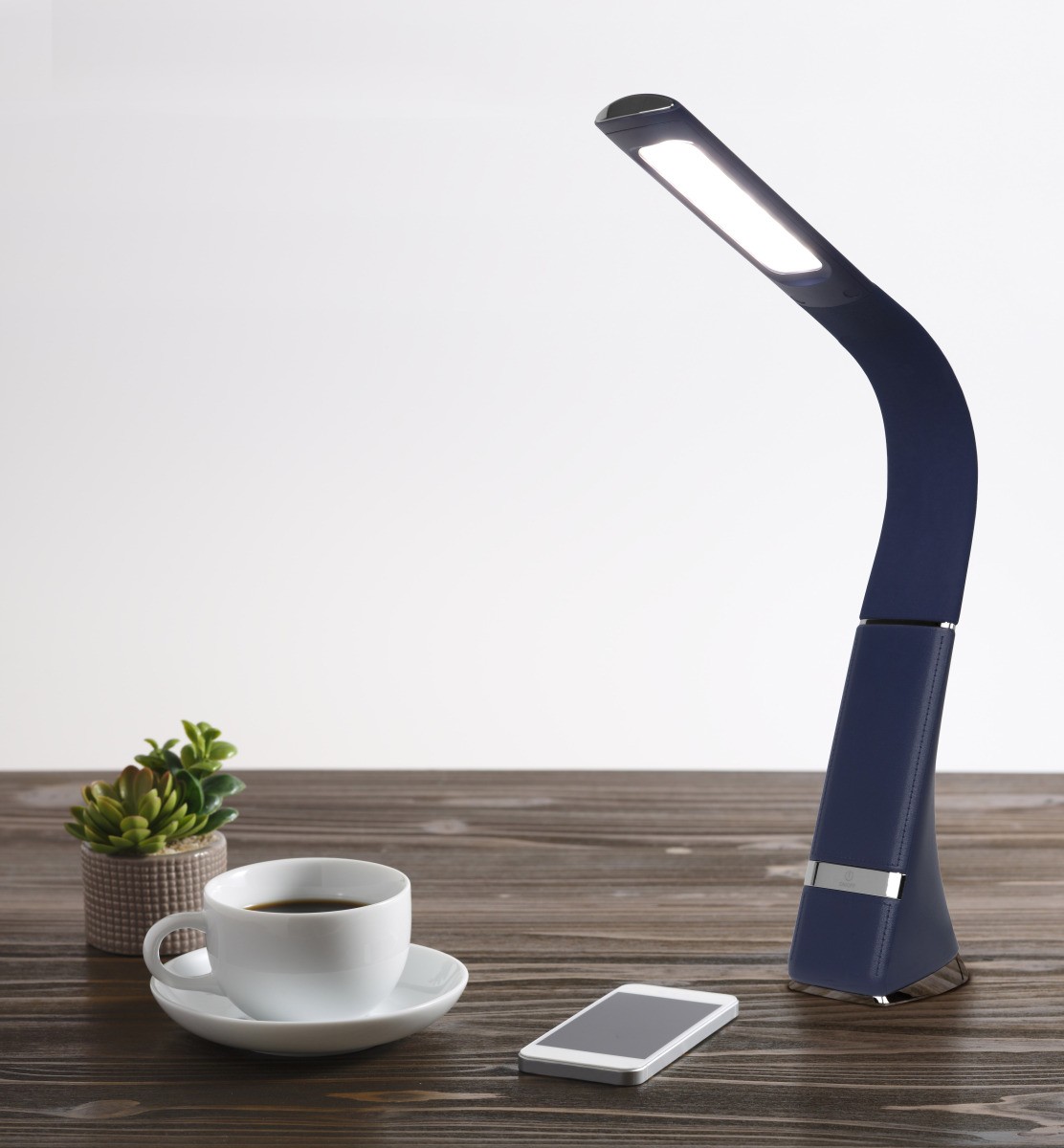 ゼピール LEDスタンドライト USB・AC 2WAY電源 DLS-H1008-BL