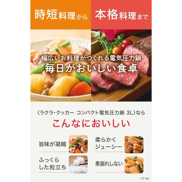 ティファール 電気圧力鍋 ラクラ・クッカー コンパクト CY3511JP