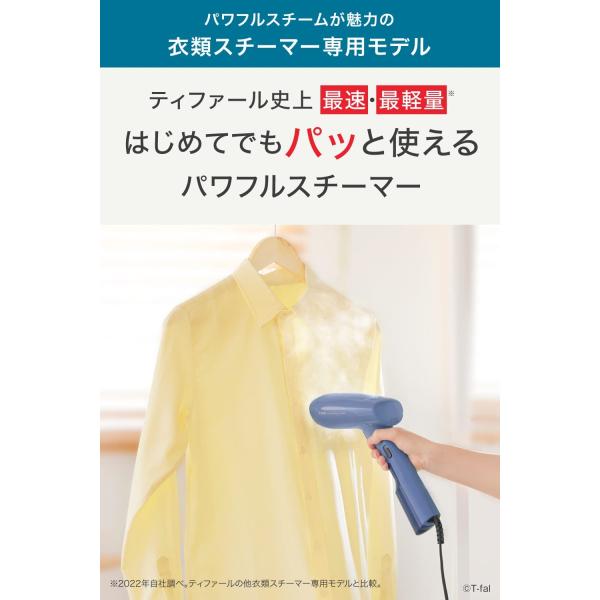 ティファール 衣類スチーマー アクセススチーム ファースト ブルーソルト DT6101J0