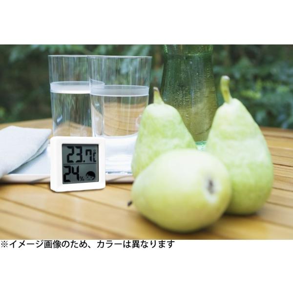ドリテック 小さい デジタル温湿度計 ブラック O-257BK