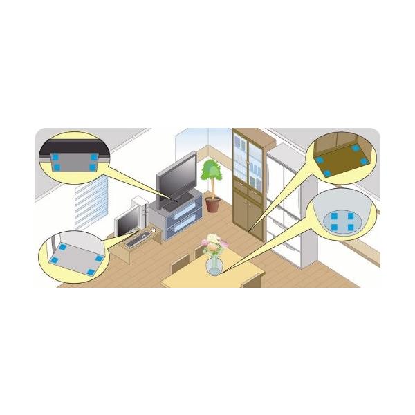プロセブン 耐震マット(3cm×3cm)4枚入り P-N30L