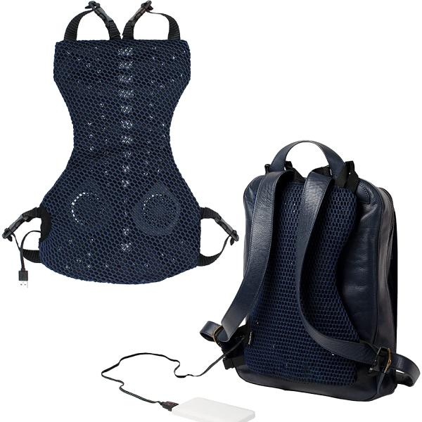 ロングフィールド RuCool2 リュックール2 リュックに付けるUSBファン ネイビー LF2201-8NV