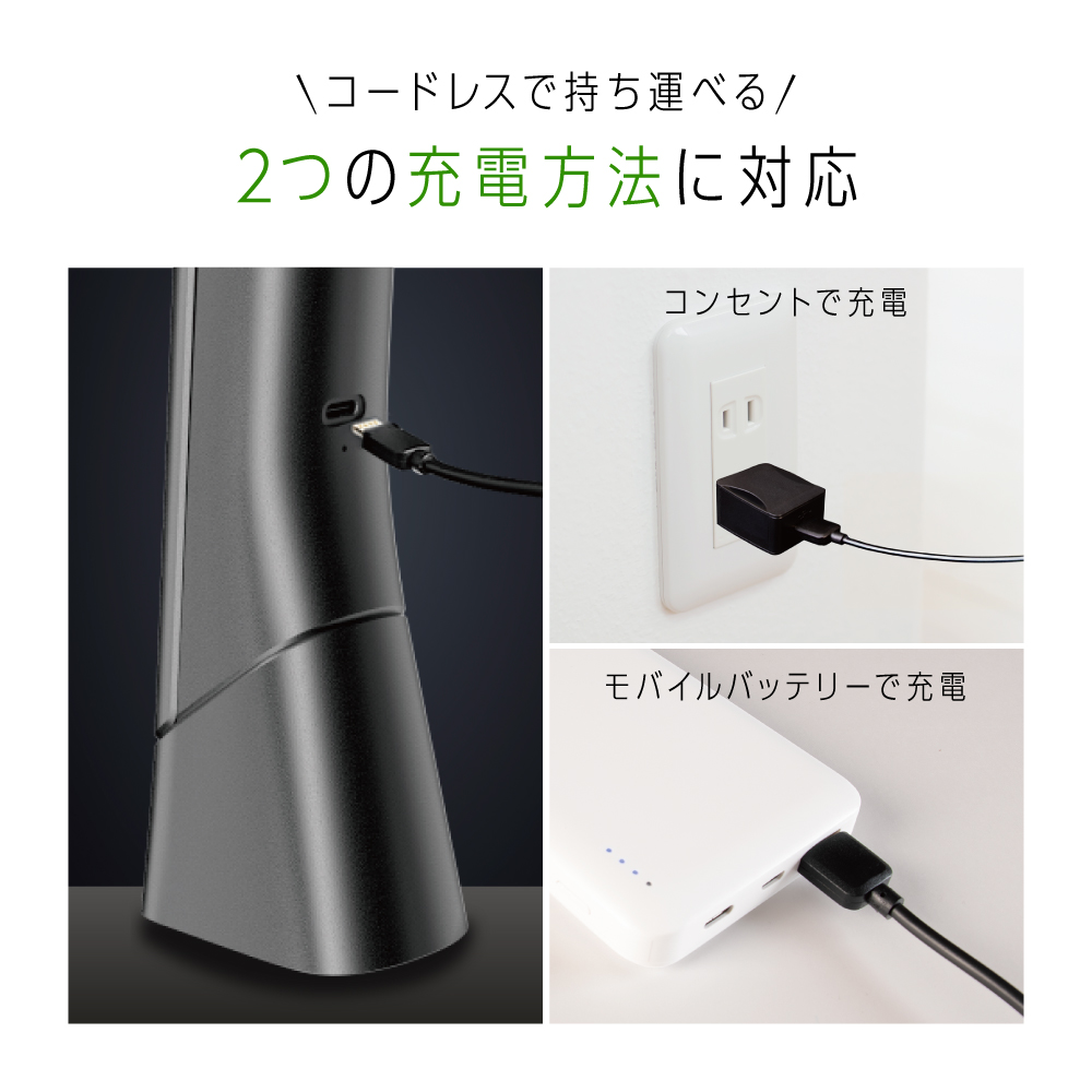 ZEPEAL(ゼピール) 充電式LEDスタンドライト ZLT-10JE-K