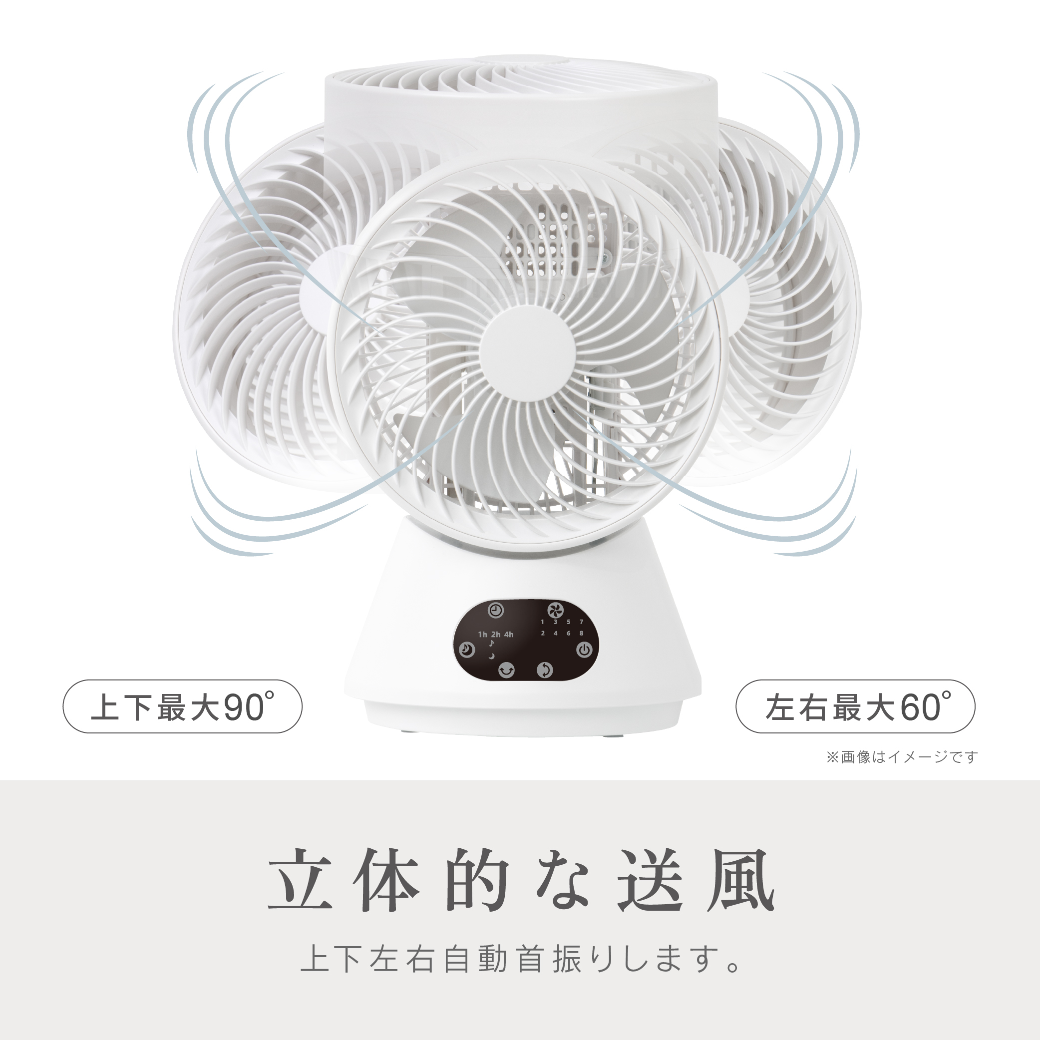  ゼピール DCサーキュレーター ZSL-D4DC-W