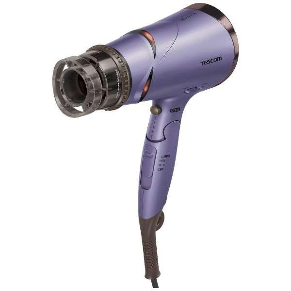 テスコム マイナスイオン ヘアードライヤー 大風量1.8m3/分 パープル TD430B(V)