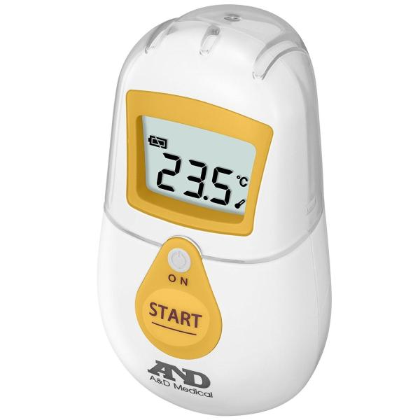 エー・アンド・デイ 非接触体温計 でこピッと イエロー UTR-701A-JC1