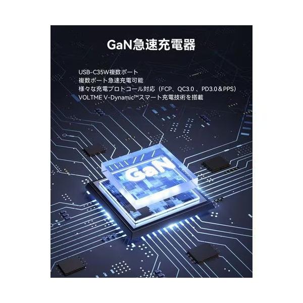 ボルトミー VOLTME USB急速充電器 Revo 35 Duo Lite USB PD(パワーデリバリー)対応 35W USB-C×2ポート ブラック V2088