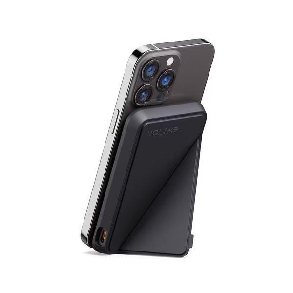 ボルトミー VOLTME MagSafe対応 7.5W ワイヤレス充電モバイルバッテリー 5000mAh ケーブル付属(ブラック)MagPak 5K B3018