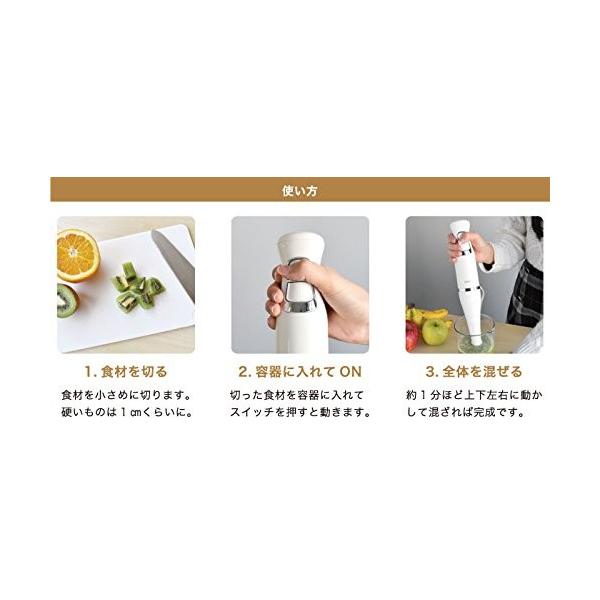 ドリテック ハンドブレンダー アイボリー HM-803IV