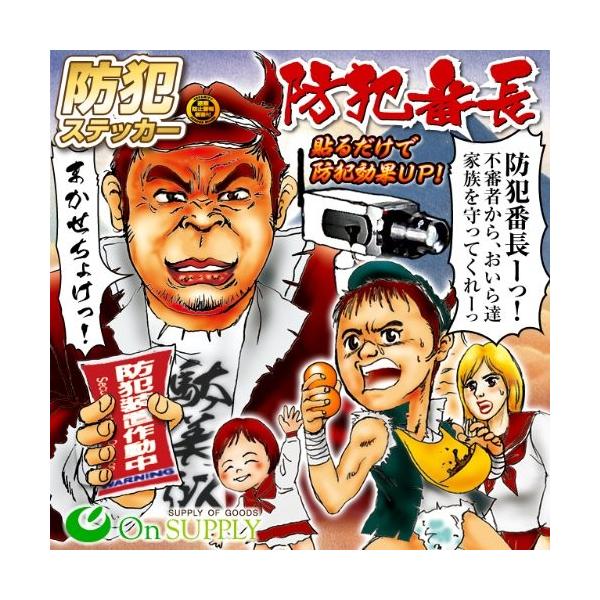 セキュリティーステッカー 「防犯カメラ作動中」 3種セット OS-183