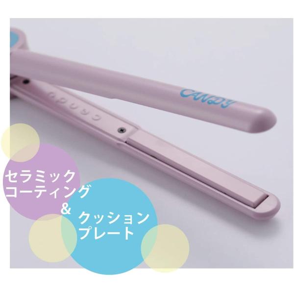 キヌージョ USB式ミニヘアアイロン チェリーピンク CAP01