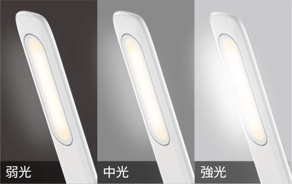 ゼピール LEDスタンドライト スマホワイヤレス充電(Qi)/USB充電対応 ホワイト DQL-H1009-WH