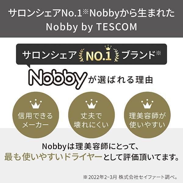 テスコム ヘアドライヤー プロフェッショナルプロテクトイオン 軽量 ラク抜きプラグ Nobby by TESCOM ノビー ホワイトアッシュ NIB400A-W