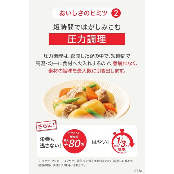 ティファール 電気圧力鍋 ラクラ・クッカー コンパクト CY3511JP