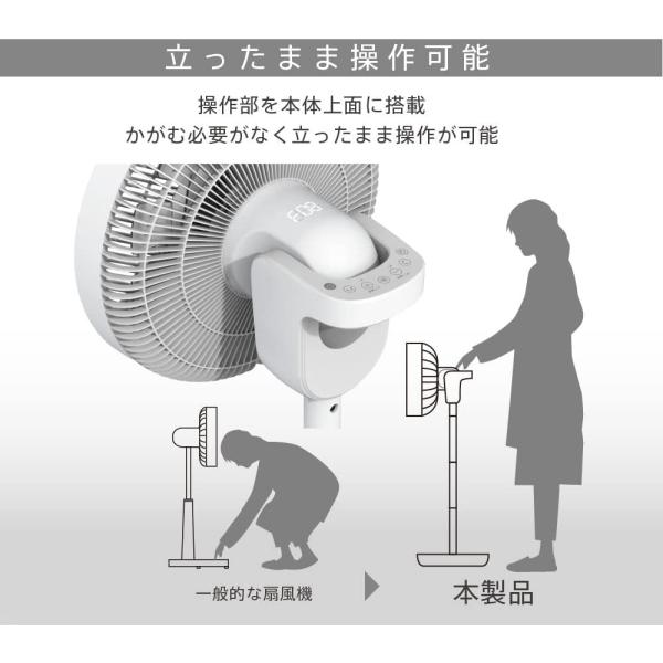 訳あり 箱不良 ゼピール 充電式 DC フルリモコン リビング 扇風機 DJC-E550M(F)