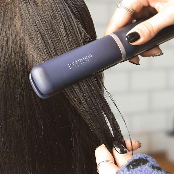 AMAVILLA アマヴィラ 充電式 コードレス 超音波ヘアアイロン USI-01(NB)