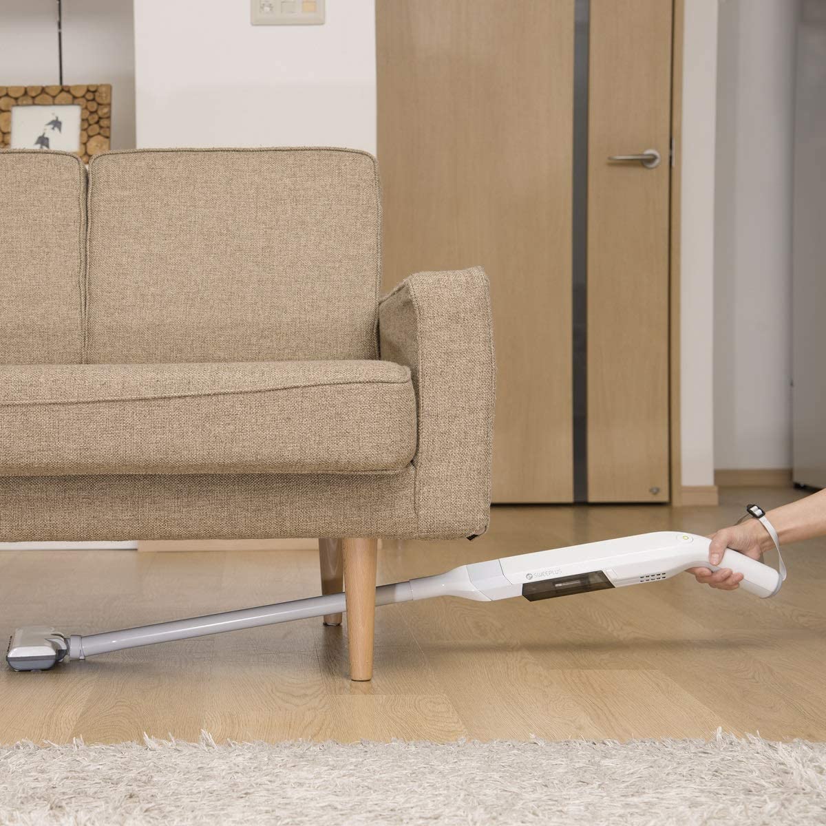 CCP コードレス 極軽 スティッククリーナー ホワイト 軽量 CM-DC95-WH