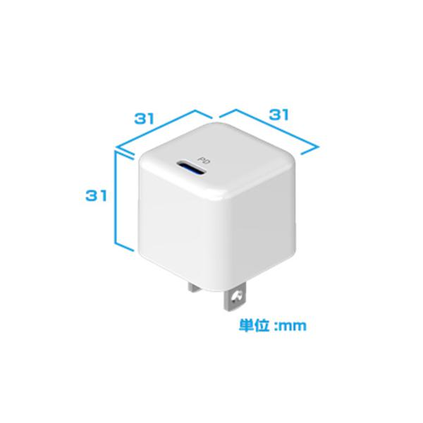カシムラ AC充電器 20W PD対応 USB-Cポート搭載 AC-032(WH)