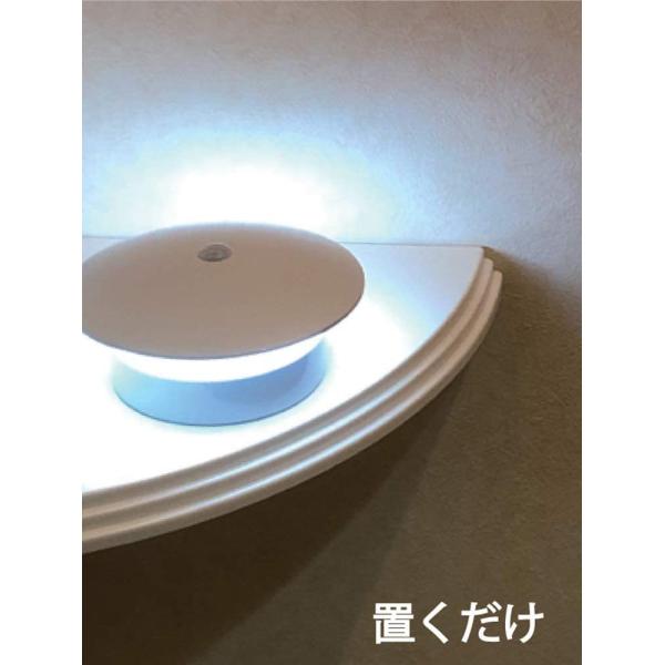 リーベックス センサーライト やさしく光る 丸型 SL101
