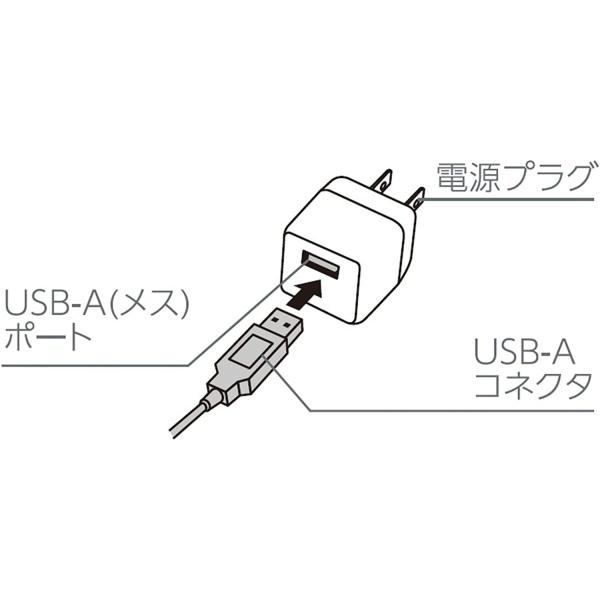 エレコム 1A出力1ポート AC充電器 ホワイトフェイス AVA-ACUAN007WF