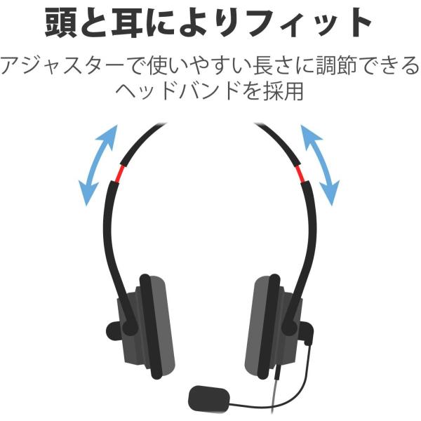 エレコム ヘッドセット HS-HP28UBK