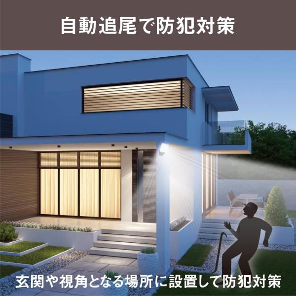 ムサシ 18Wワイド 追尾式LEDセンサーライト LED-AC1017TA