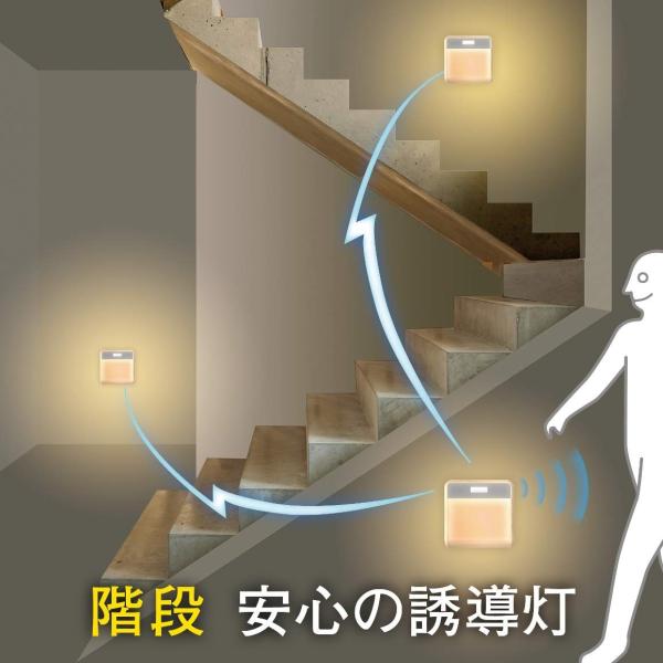 ムサシ RITEX どこでもセンサーライト ワイヤレス(1個入り) W-505