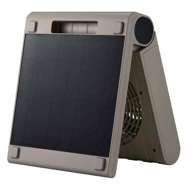 アピックス SOTOMO ソーラーパワーファン APF-560(GY)