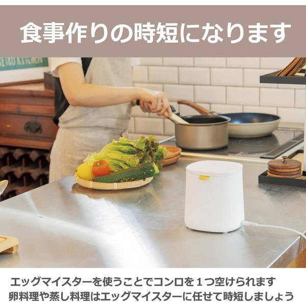 アピックス エッグマイスター 温泉卵 ゆで卵メーカー AEM-422(WH)