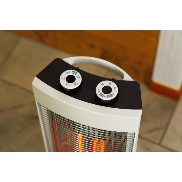 アピックス すぐに暖まる ダブル カーボンヒーター パールホワイト ACH-742(WH)