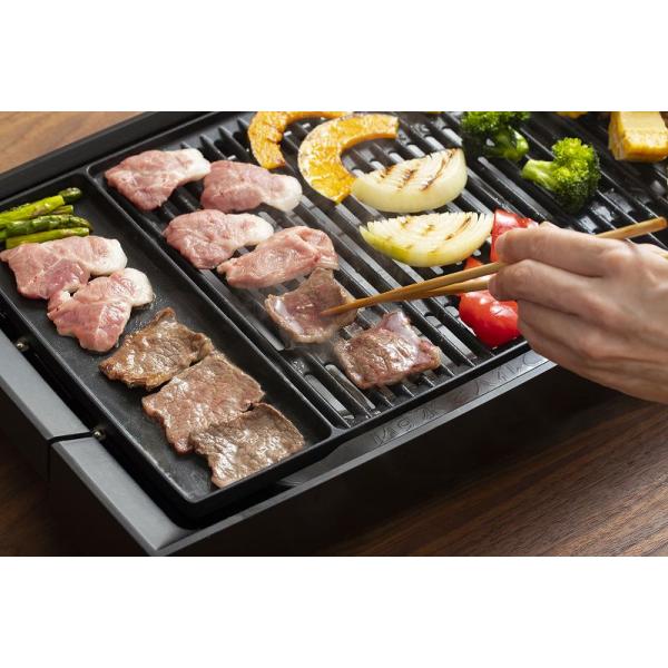 ピーコック DINING BBQ 電気焼肉器 減煙ワイドタイプ ブラック WY-E130(B)