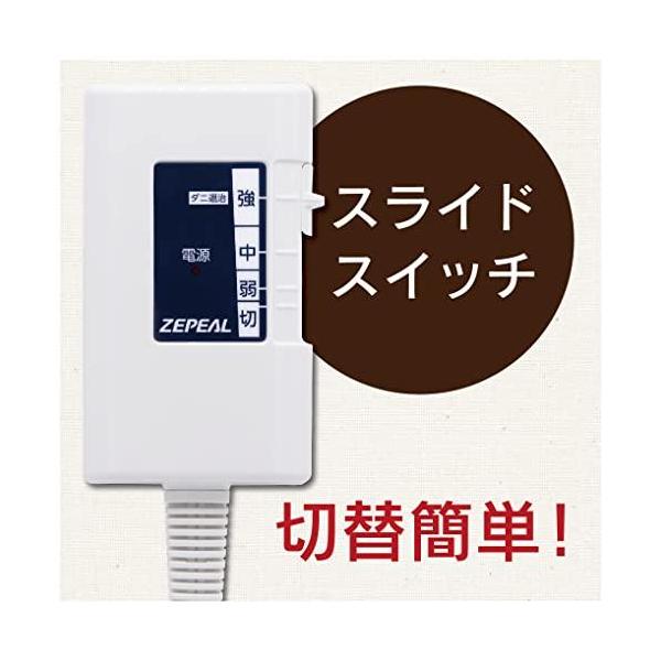ゼピール 電気敷毛布 抗ウイルス・消臭 140×80cm DM-Y421SL-BR