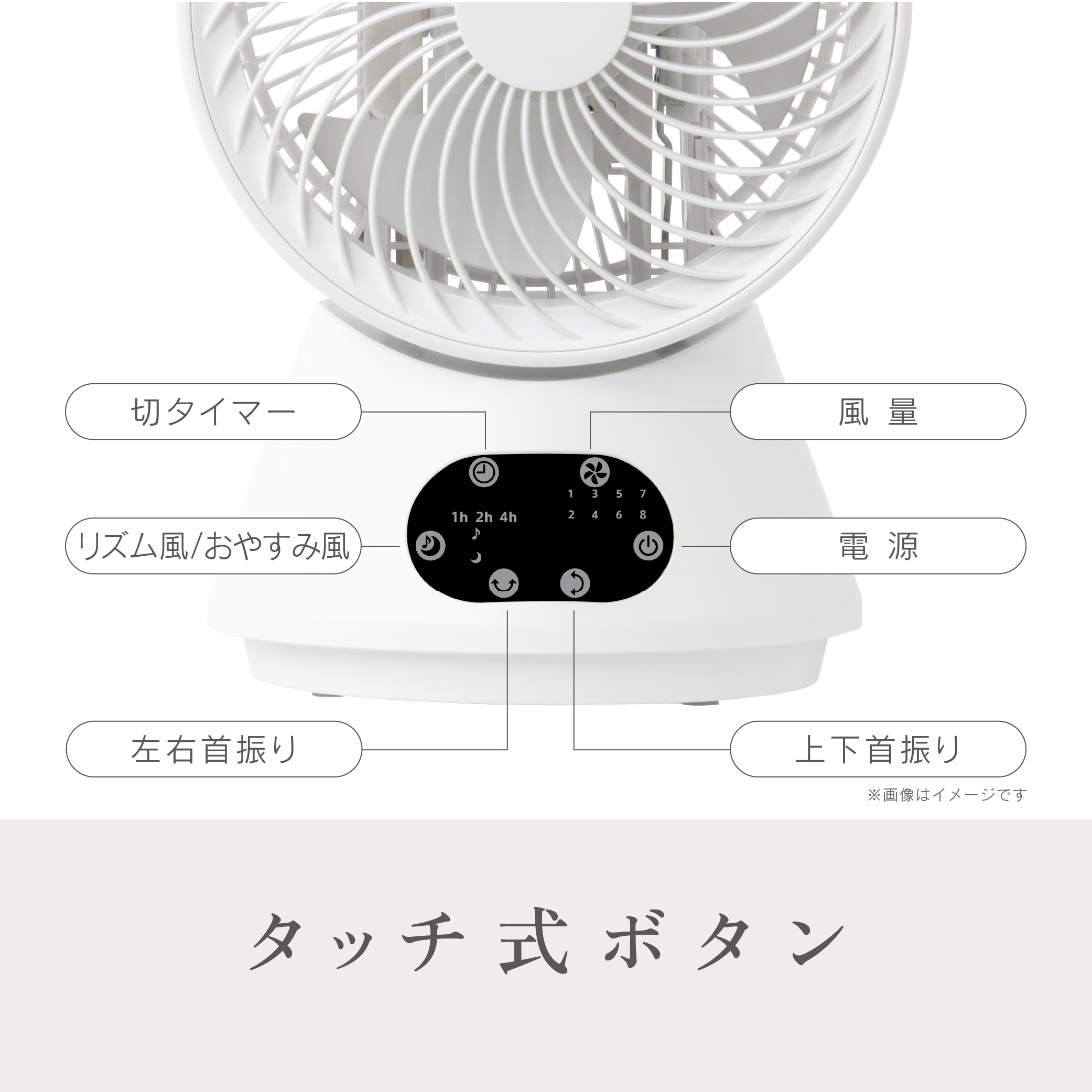 ゼピール DCサーキュレーター ZSL-D4DC-W