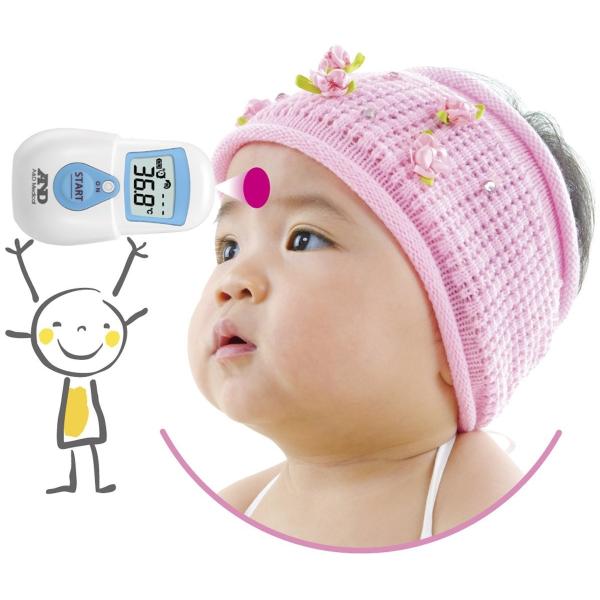 エー・アンド・デイ 非接触体温計 でこピッと イエロー UTR-701A-JC1