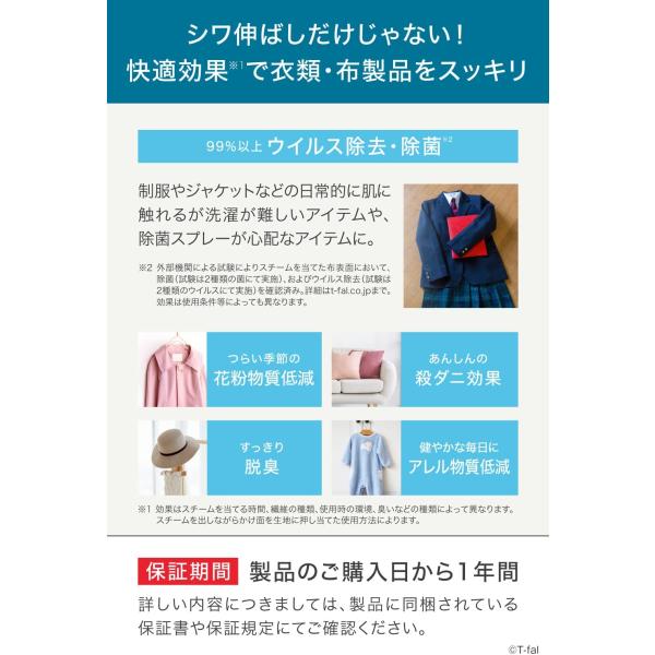 ティファール 衣類スチーマー アクセススチーム ファースト ブルーソルト DT6101J0