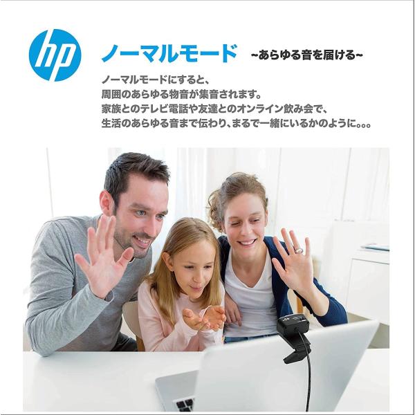 hp ヒューレット・パッカード ノイズキャンセリング機能付き フルHD 200万画素 ウェブカメラ W500