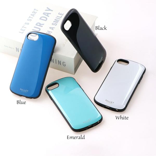 ルプラス ネクスト iPhone SE (第3世代/第2世代) ケース カバー 超軽量・極薄・耐衝撃ハイブリッドケース PALLET AIR スマホベルト付属 ホワイト LN-ISS22PLAWH