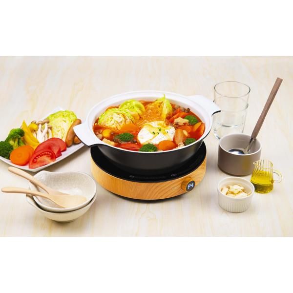 SURE 石崎電機製作所 丸型IH調理器 SICH-W1400(WO)