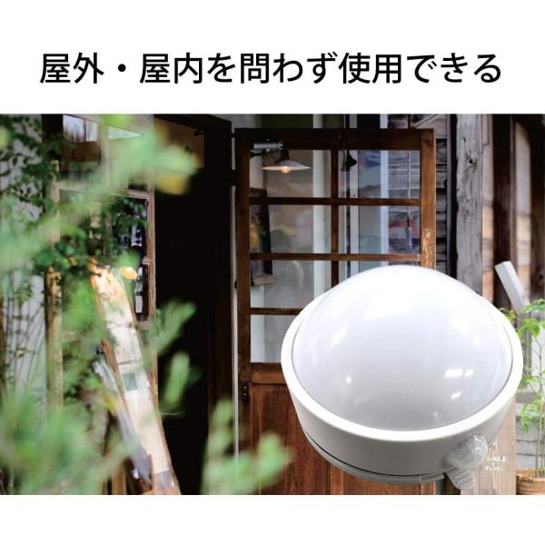 リーベックス ドーム型 LEDセンサーライト マルピカ SLK400
