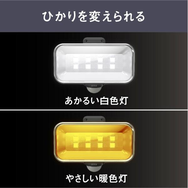 ムサシ 5Wワイドフリーアーム式 LEDソーラーセンサーライト S-50L