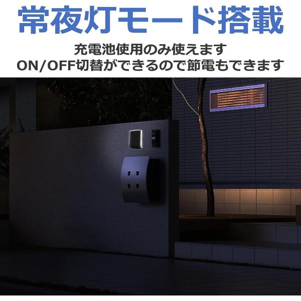 ムサシ どこでもハイブリッド ソーラーライト 3W 角型 SWL-HB101